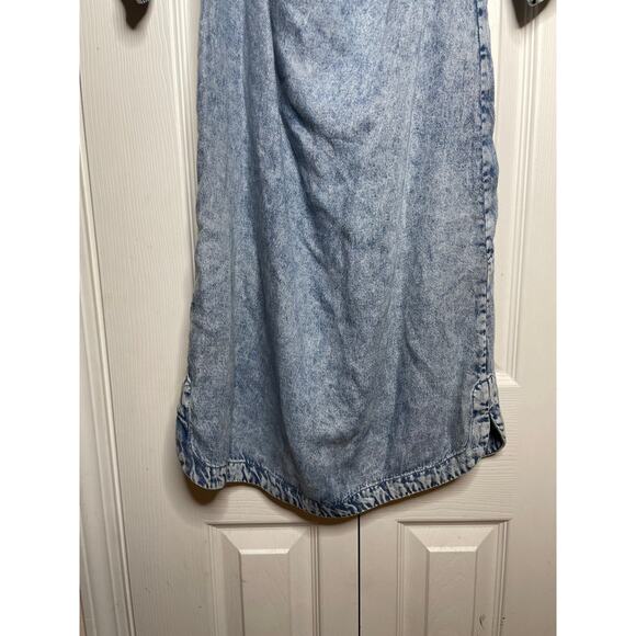 All Saints Dresses All Saints Adela Chambray Off Shoulder Dress Womens XS - Picture 10 of 12